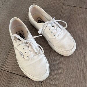 Vans Classic White Canvas Sneakers